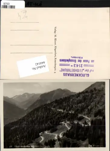 444142,Glocknerstraße b. Heiligenblut m. Schobergruppe Bergkulisse