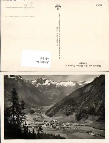 444143,Mallnitz Totale m. Hohen Tauern u. Ankogel Bergkulisse