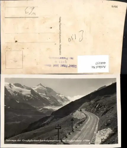 444157,Großglockner Hochalpenstraße b. Heiligenblut Südrampe Bergkulisse