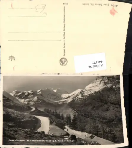 444177,Großglockner Hochalpenstraße b. Heiligenblut Fuscher-Eiskar Bergkulisse