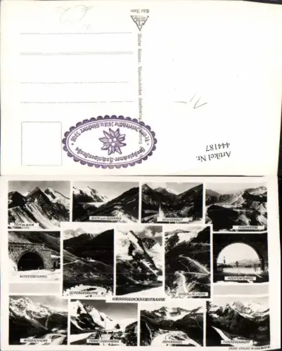 444187,Großglocknerstraße b. Heiligenblut Totale Tunnel Parkplatz Mehrbildkarte