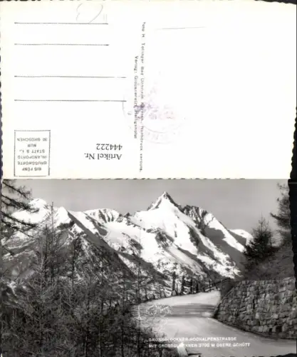 444222,Großglockner Hochalpenstraße b. Heiligenblut Obere Schütt Bergkulisse