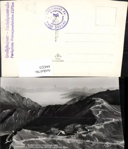 444223,Großglockner Hochalpenstraße b. Heiligenblut Fuschertörl Bergkulisse