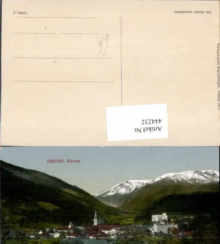 444232,Gmünd in Kärnten Totale Bergkulisse