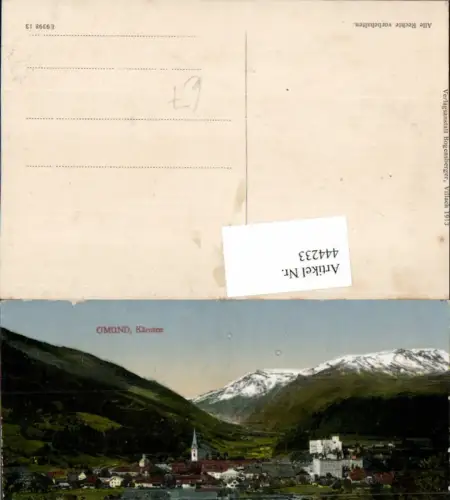 444233,Gmünd in Kärnten Totale Bergkulisse