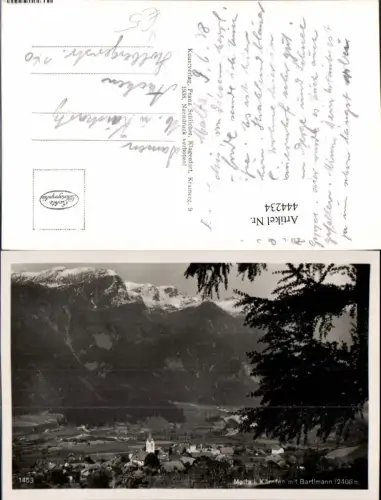 444234,Malta in Kärnten Totale m. Bartlmann Bergkulisse pub Franz Schilcher 1453