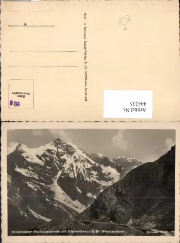 444235,Großglockner Hochalpenstraße b. Heiligenblut Edelweißwand Bergkulisse