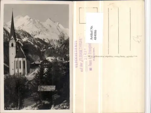 484086,Heiligenblut Kirche m. Großglockner Bergkulisse