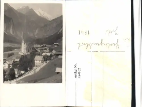 484102,Foto AK Heiligenblut Totale m. Großglockner Bergkulisse