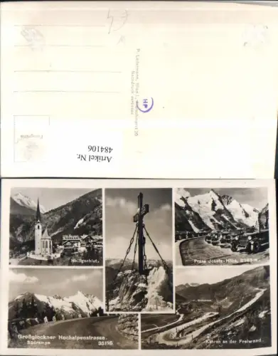 484106,Heiligenblut Totale Großglockner Gipfelkreuz Mehrbildkarte