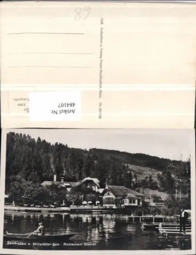 484107,Seeboden am Millstätter-See Restaurant Steiner Ruderboot