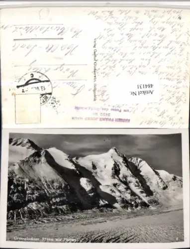484131,Großglockner m. Pasterze b. Heiligenblut Bergkulisse