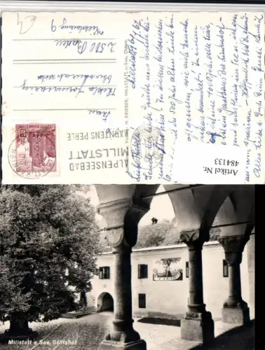 484133,Millstatt am See Stiftshof Hof Säulen