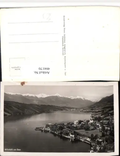 484170,Millstatt am See Totale Bergkulisse pub F. Schilcher 1422