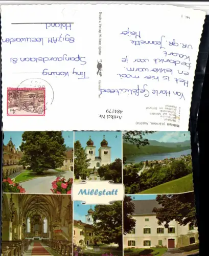 484179,Millstatt am See Stift Hof Kirche Brunnen Mehrbildkarte