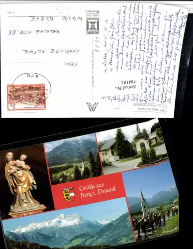 484182,Berg im Drautal Musikkapelle Schmiede Madonna Mehrbildkarte
