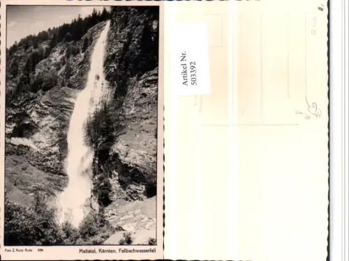 503392,Maltatal b. Malta Fallbach-Wasserfall pub Foto Z. Kunz-Ruda 2755