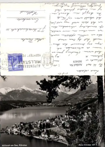 503419,Millstatt am See Totale Bergkulisse pub H. Krieber 507A