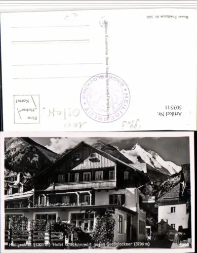 503511,Heiligenblut Hotel Glocknerwirt geg. Großglockner Bergkulisse