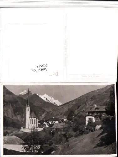 503515,Heiligenblut Totale Kirche Bergkulisse