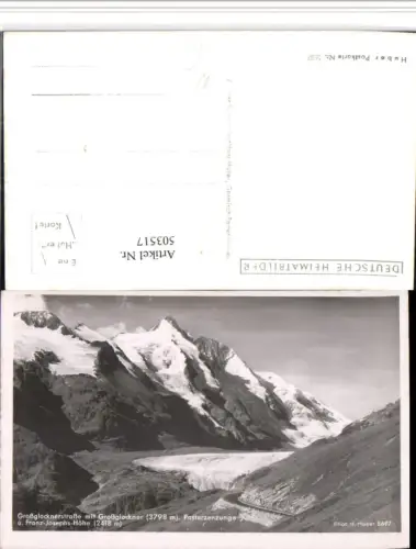 503517,Großglockner Pasterzenzunge b. Heiligenblut Bergkulisse