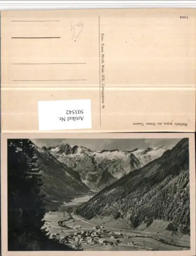 503542,Mallnitz Totale geg. Hohen Tauern Bergkulisse