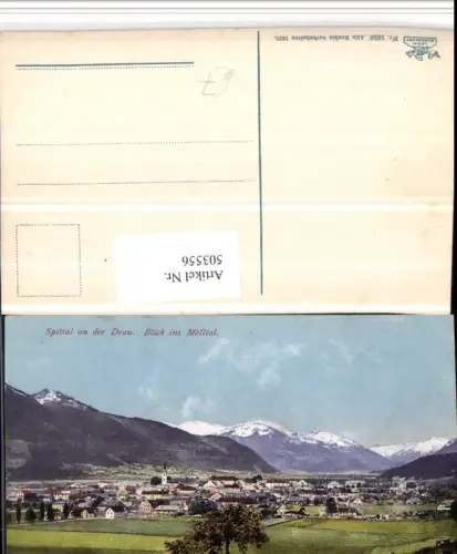 503556,Spittal an d. Drau Totale m. Mölltal Bergkulisse
