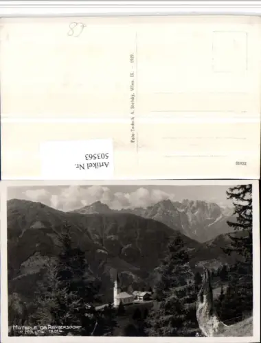 503563,Materle ob Rangersdorf im Mölltal Kirche Bergkulisse