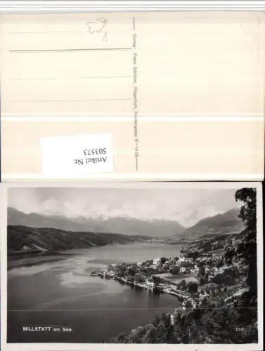 503573,Millstatt am See Totale Bergkulisse pub F. Schilcher 295