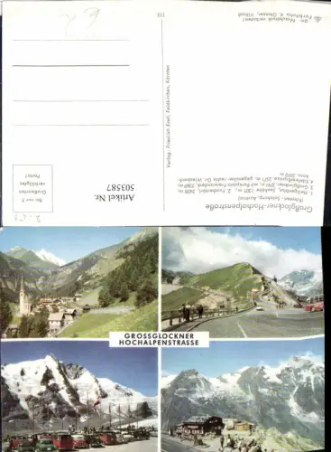 503587,Großglockner Hochalpenstraße b. Heiligenblut Mehrbildkarte