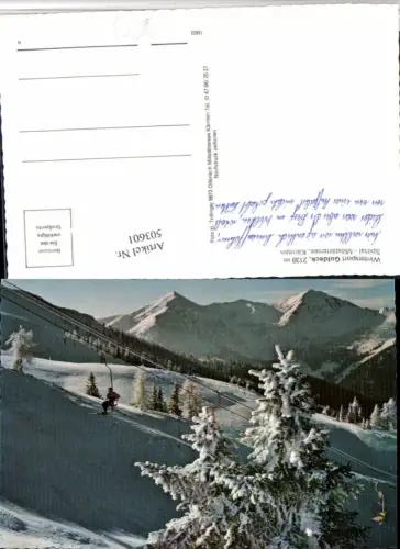 503601,Spittal am Millstättersee Goldeck Sessellift Bergkulisse Winterbild