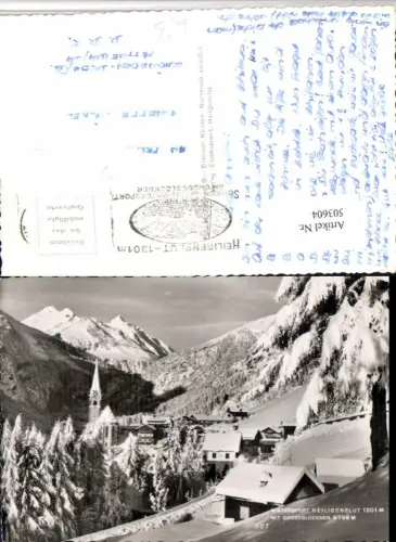 503604,Heiligenblut Totale m. Großglockner Bergkulisse Winterbild