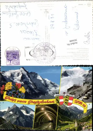 503608,Großglockner b. Heiligenblut Bergkulisse Tunnel Mehrbildkarte