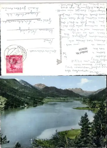 503610,Weißensee See Bergkulisse