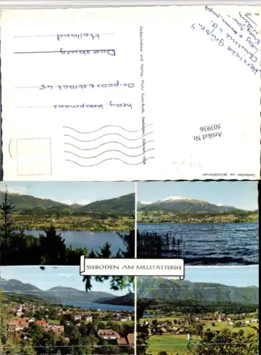 503936,Seeboden am Millstättersee Totale Bergkulisse Mehrbildkarte