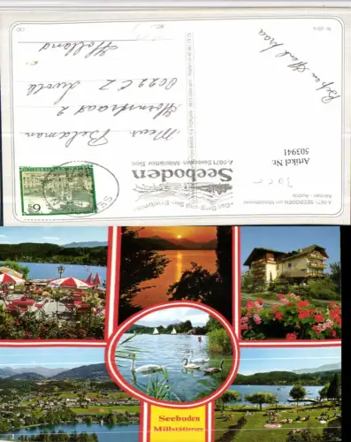 503941,Seeboden am Millstättersee Totale Strandbad Terrasse Mehrbildkarte