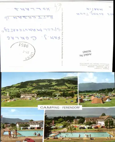 503943,Seeboden am Millstättersee Feriendorf Camping Freibad Mehrbildkarte