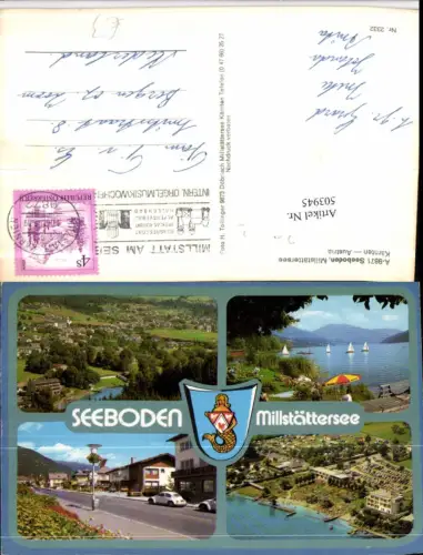 503945,Seeboden am Millstättersee Totale Strandbad Mehrbildkarte