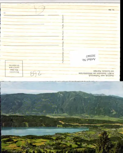 503947,Seeboden am Millstättersee Totale vom Tschiernock Bergkulisse