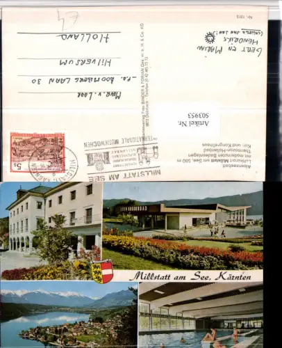 503953,Millstatt am See Totale Hallenbad Kongresshaus Mehrbildkarte