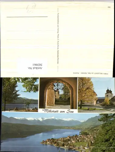 503961,Millstatt am See Totale Stift Tor Mehrbildkarte