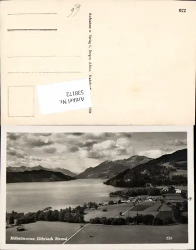 538172,tolle AK Millstättersee Döbriach Strand Radenthein