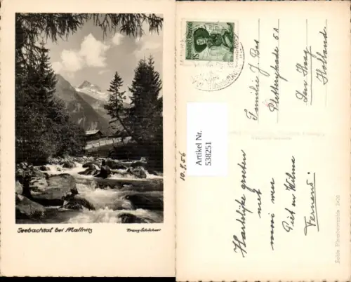 538251,Foto-AK Seebachtal bei Mallnitz pub Franz Schilcher