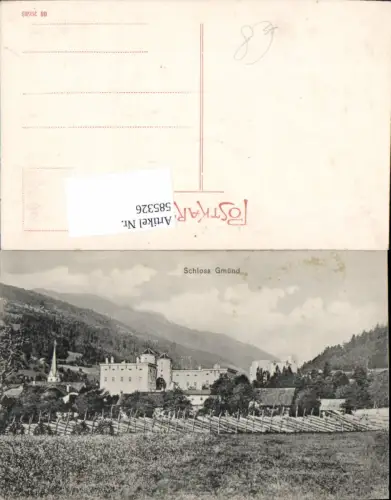 585326,Gmünd i. Kärnten Schloss Burg