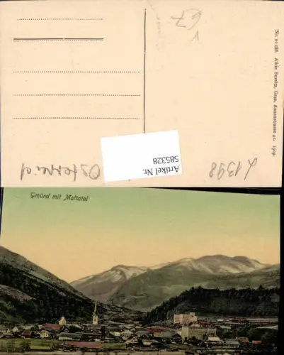 585328,Gmünd i. Maltatal Ansicht pub Albin Sussitz 01186