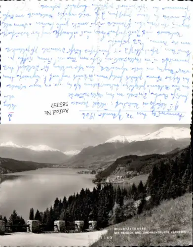 585352,Foto Ak Millstättersee m. Reiseck u. Gemeineckgruppe Millstatt am See