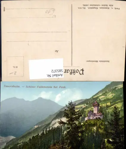585372,Tauernbahn Schloss Falkenstein b. Penk Reißeck