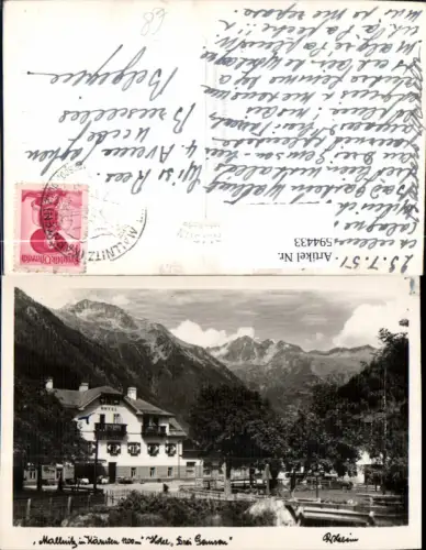 594433,Foto Ak Mallnitz Hotel Drei Gemsen