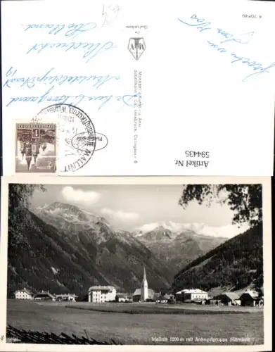 594435,Foto Ak Mallnitz m. Ankogelgruppe