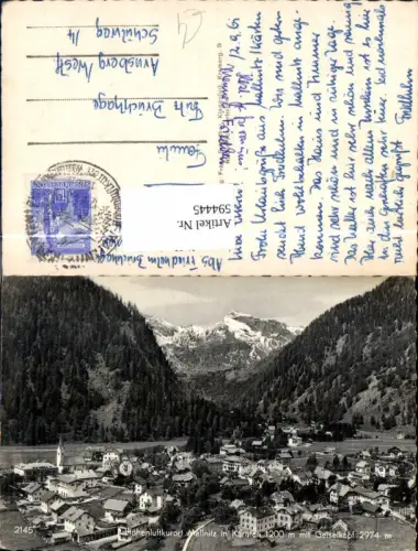 594445,Foto Ak Mallnitz m. Geiselkopf